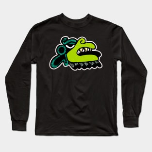 The Aztec bird monster head Long Sleeve T-Shirt